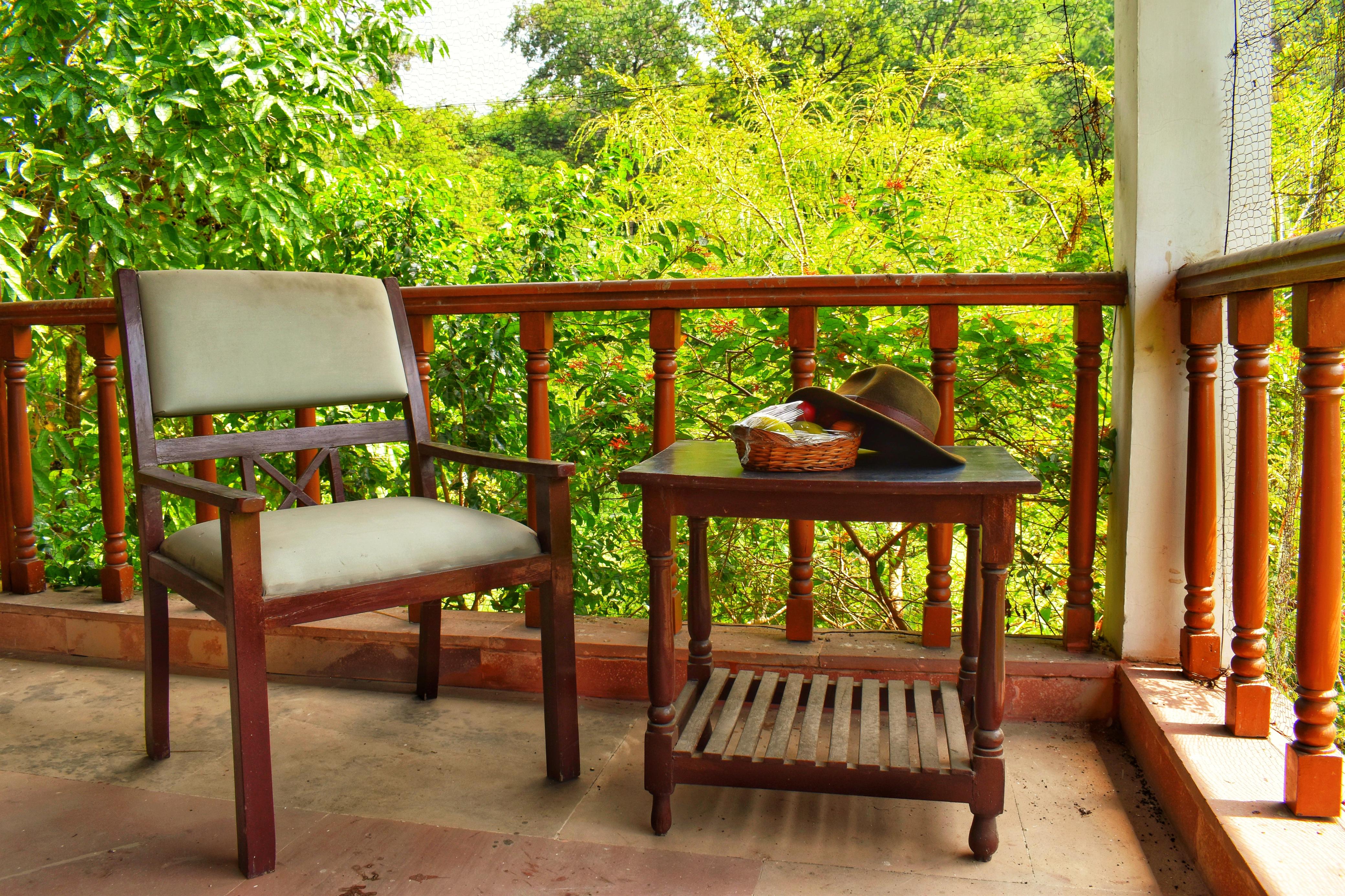 Verandah Retreat overlooking Corbett Canopy with Field Manuals and Optics