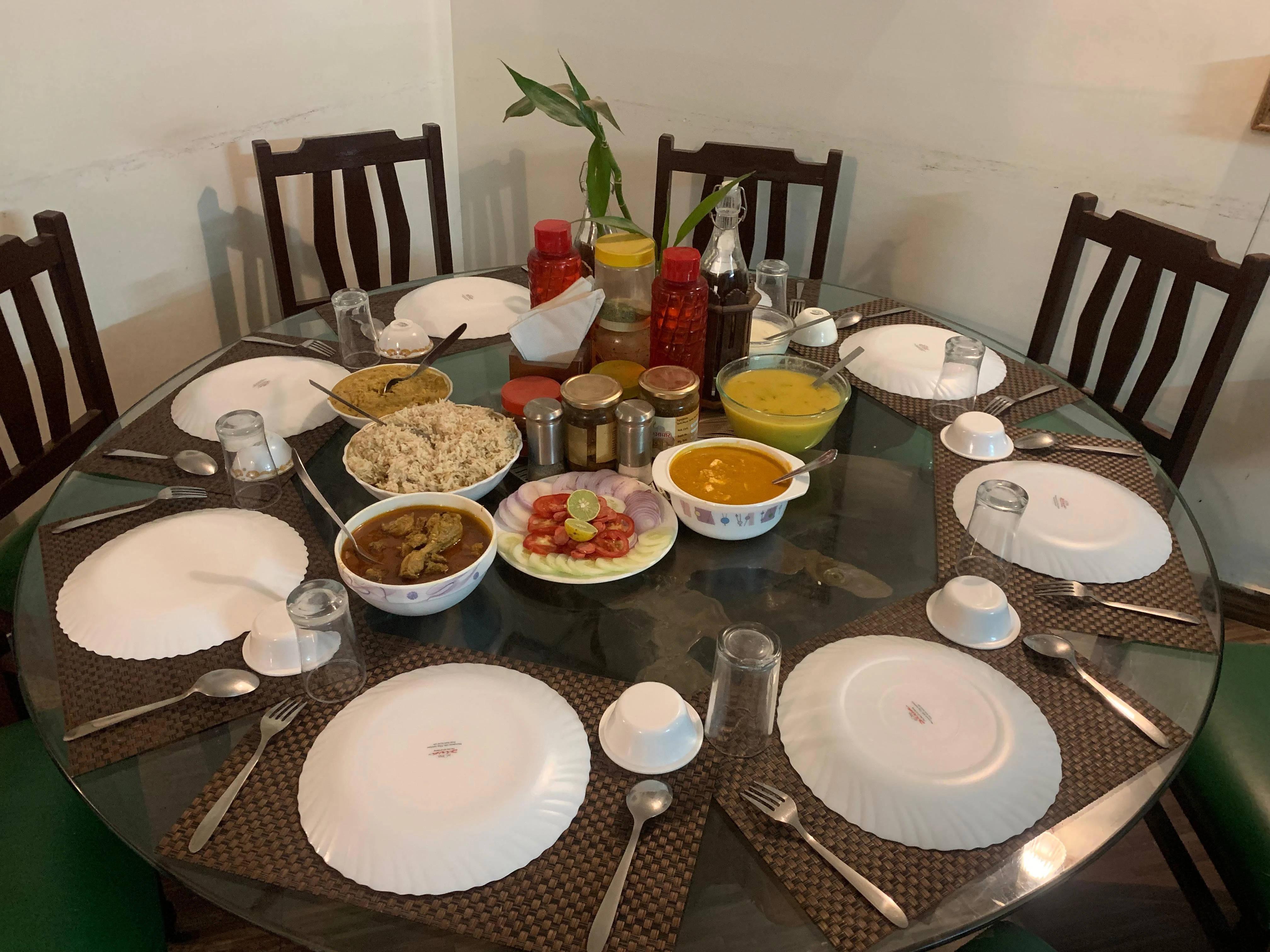 Home-cooked organic dinner feast by Kahkashan